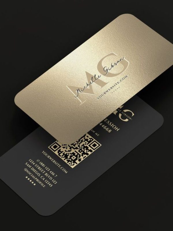 Gold business Card